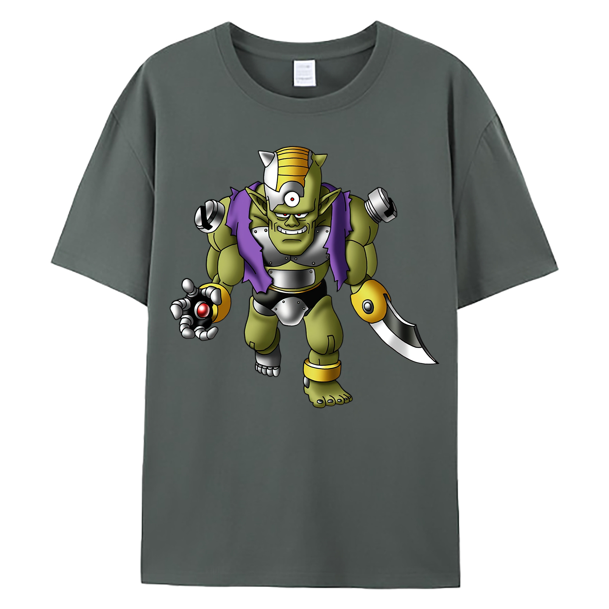 （画像用） ドラゴンクエスト Doragon Kuesuto Dragon Quest 綿100％ メンズ半袖Tシャツ｜肌触りやわらか＆通気性